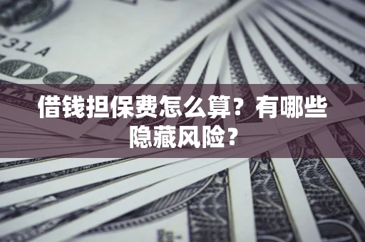 济南借钱担保费怎么算？有哪些隐藏风险？