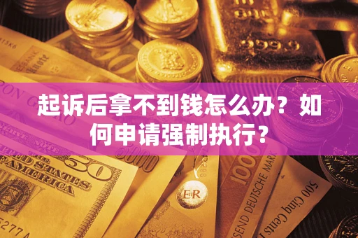 济南起诉后拿不到钱怎么办？如何申请强制执行？