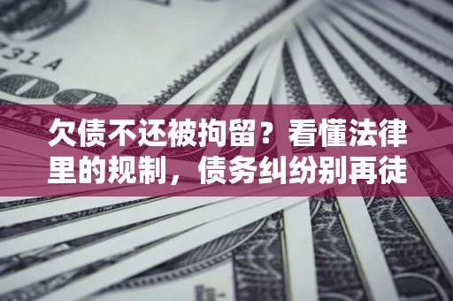 济南欠债不还被拘留？看懂法律里的规制，债务纠纷别再徒劳奔波