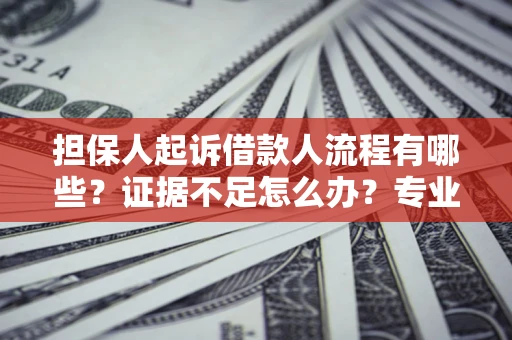 济南担保人起诉借款人流程有哪些？证据不足怎么办？专业律师解答