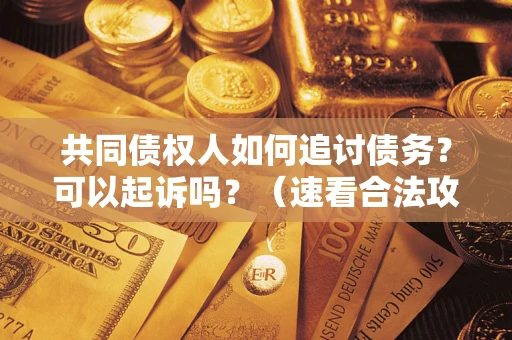 济南共同债权人如何追讨债务？可以起诉吗？（速看合法攻略）