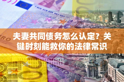 济南夫妻共同债务怎么认定？关键时刻能救你的法律常识