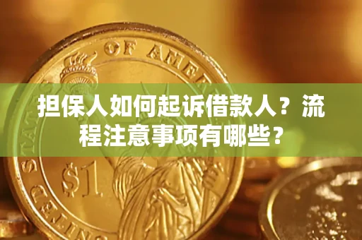济南担保人如何起诉借款人？流程注意事项有哪些？